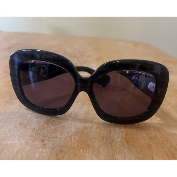 DITA Lyon Striped Gray Black Sunglasses 22008A 57 5 Hard Case - Picture 1 of 15